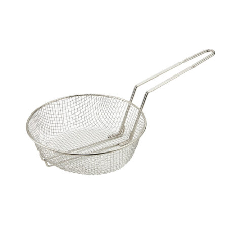 Winco  MSB-12M  12'' Culinary Basket, Medium Mesh, Nickel Plated