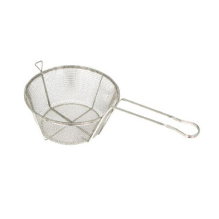 Winco  FBRS-9  Fry Basket, Wire, 6 Mesh, 9-1/2''Dia x 5-3/4''H