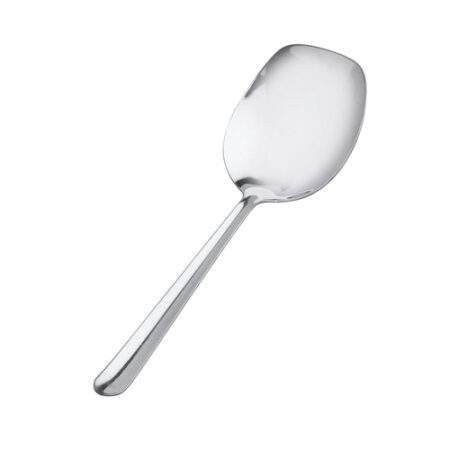 Browne USA Foodservice  817  Serving Spoon, 8-1/2''L, solid, square bowl, stainless steel, mirror finish