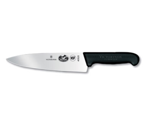 Victorinox Swiss Army  5.2063.20  Chef's Knife, 8'' blade, black Fibrox Pro handle