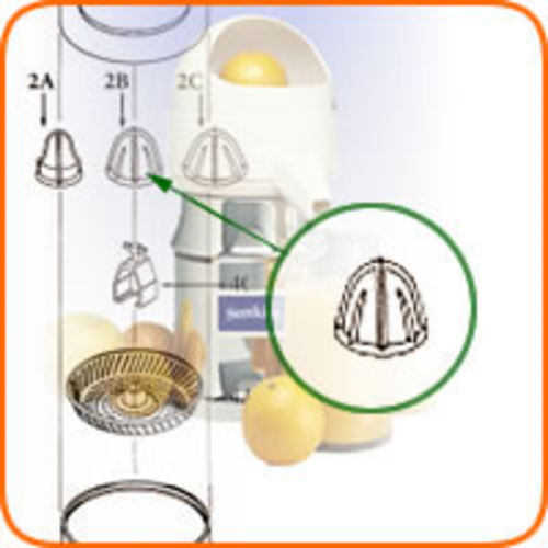 Sunkist  02BR  Extracting Bulb, without metal insert, orange (fits model 7 & 8)