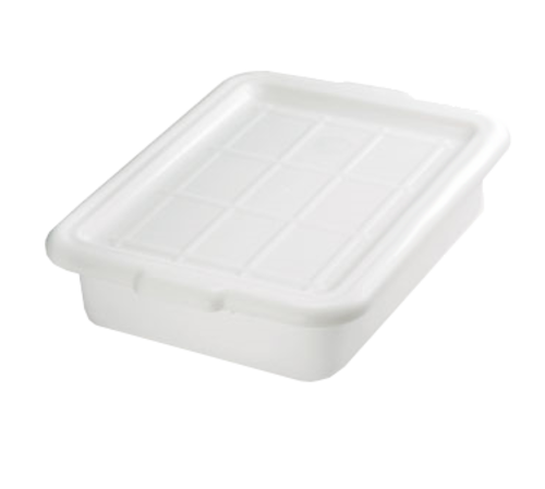 TableCraft Products  F1537  Tote Box 7 GAL - Gallon White 21.25''x15.5''x7.125'' Polyethylene (High Density - HDPE) NSF