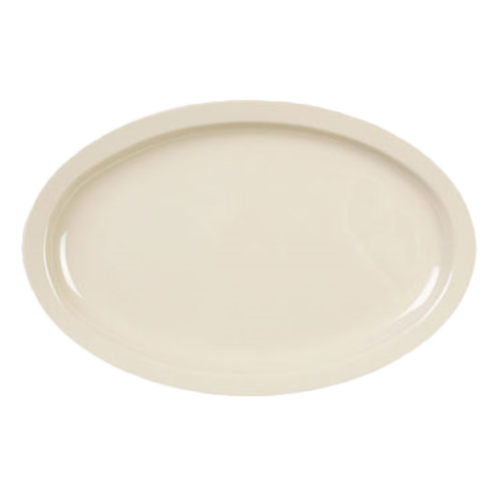 Thunder Group  NS512T  11 1/2'' X 8'' NARROW RIM PLATTER, TAN