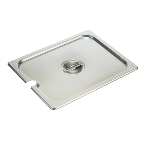 Winco  SPCH  S/S Steam Pan Cover, Half-size, Slotted