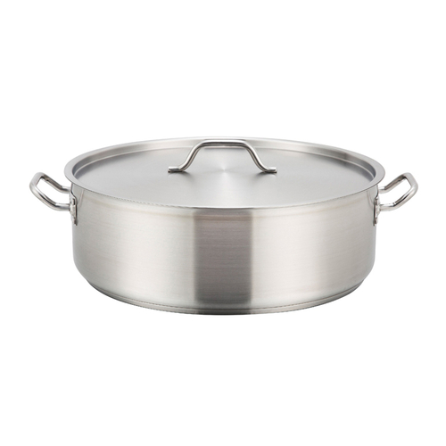 Winco  SSLB-30  30qt S/S Brazier, Induction-Ready