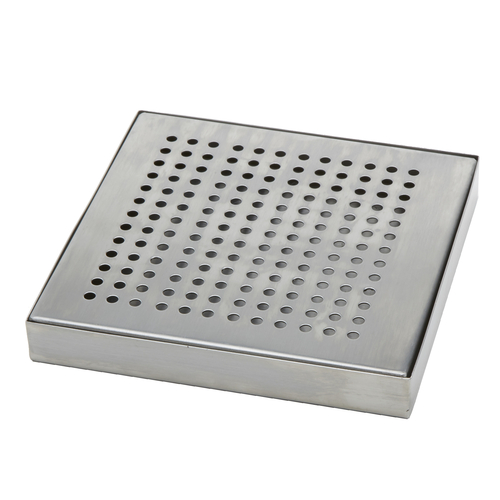 American Metalcraft  DT4  DRIP TRAY, SS, SQ, 6''SQ country of origin-INDIA