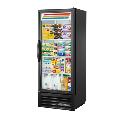 True Mfg. - General Foodservice  GDM-12-HC~TSL01  One Section Glass Door Merchandiser, 24.88''W, Black, 115v