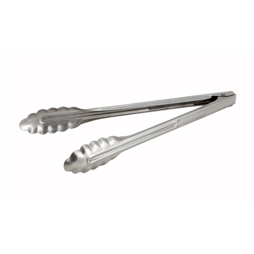 Winco  UT-12  12'' S/S Utility Tong, Heavyweight, 0.9mm