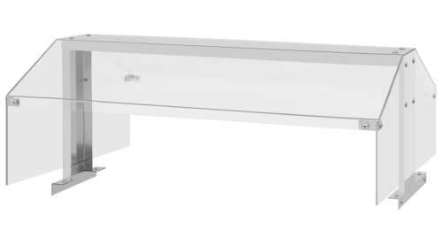 Turbo Air  SNZ-48T  Sneeze Guard, double sided, 48''W, polycarbonate cover, stainless steel side, for JBT-48