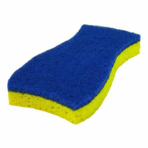Disco, Inc  TSS20  SPONGE N' SCRUBBER CONTOUR BLUE/YELLOW CELLULOSE -- PRICED PER CASE 20 EACH PER CASE