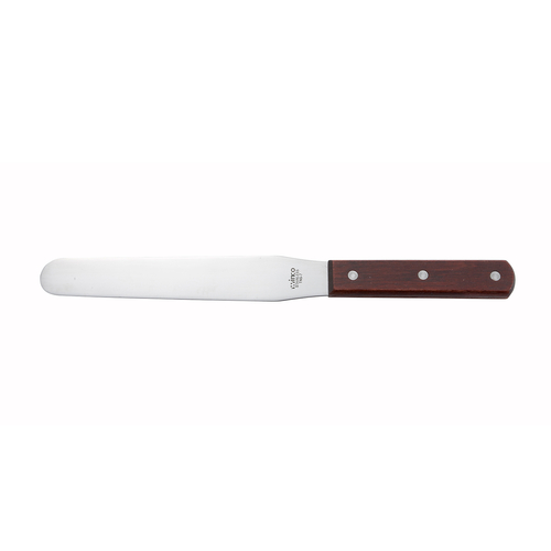 Winco  TNS-7  Bakery Spatula, Wooden Hdl, 7-7/8'' x 1-1/4'' Blade