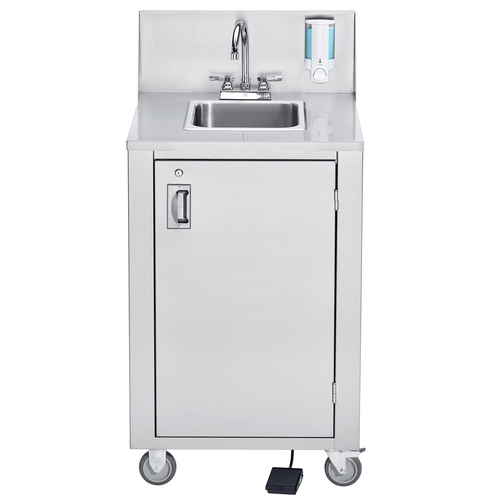 Crown Verity  CV-PHS-4  Portable Hand Sink, hot & cold water, electric water pump, 120v