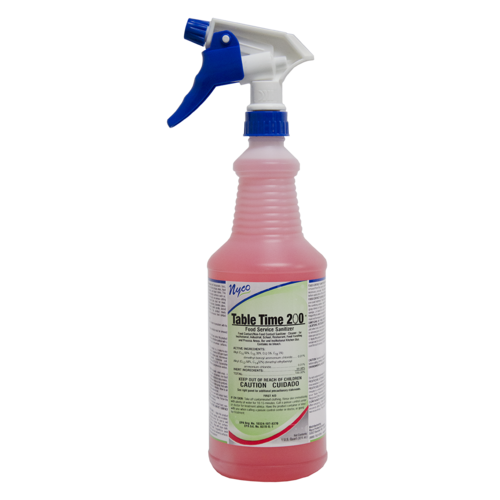 Nyco Products Company  NL770-Q6W2  Table Time 200 Food Service Sanitizer, 1 Quart