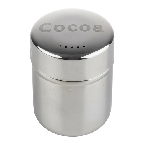 TableCraft Products  11051  Shaker, 6 oz., ''Cocoa'' imprint, dishwasher safe, stainless steel