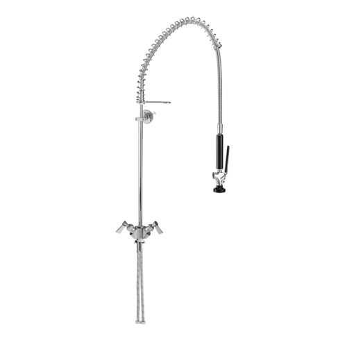 Fisher  21100  Pre-Rinse Assembly, single-deck dual control valve, 21'' Riser, 36'' hose with spray valve