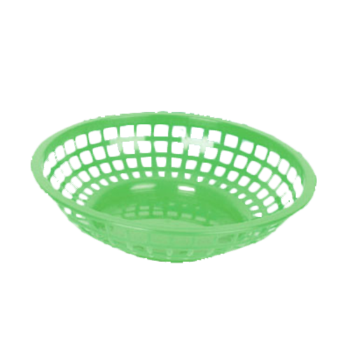 Thunder Group  PLBK008G  8'' ROUND BASKET, GREEN