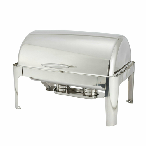Winco  601  Madison 8qt Full-size Chafer, Roll-top, S/S, Heavyweight
