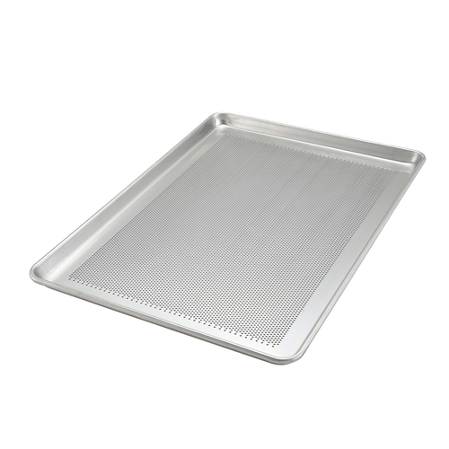 Winco  ALXP-1826P  Aluminum Sheet Pan, Full-Size, 18'' x 26'', 18 Gauge, Perforated
