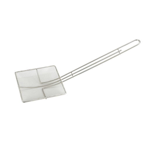 Winco  SCF-6S  6-3/4'' Mesh Skimmer, Square, Nickel  Plated