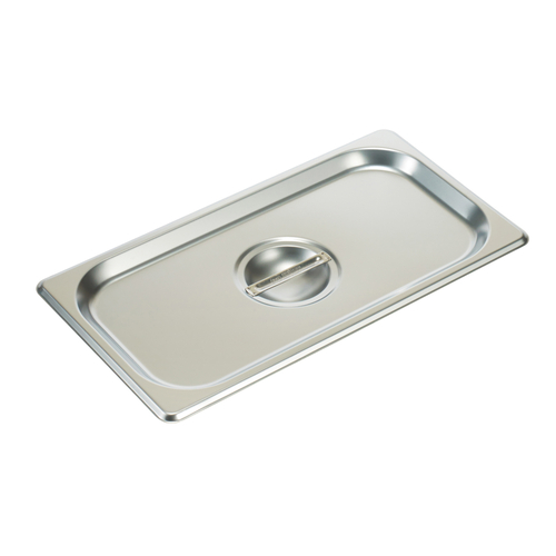 Winco  SPSCT  S/S Steam Pan Cover, 1/3 Size, Solid
