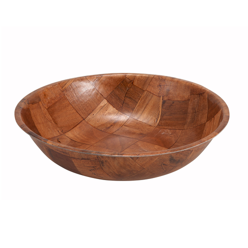 Winco  WWB-8  8'' Salad Bowl, Wooden