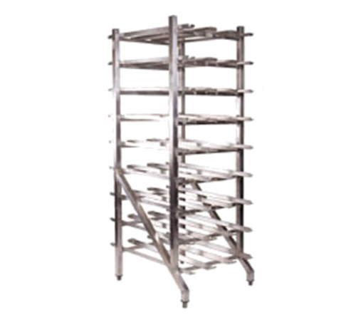 Winholt Equipment  CR-162  Can Rack, stationary, holds (162) #10 cans or (216) #5 cans, aluminum, 25 1/4''W, 35''D, 71''H
