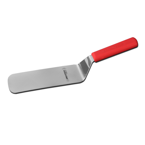 Dexter Russell  19693R  8'' x 3'' cake turner, red handle