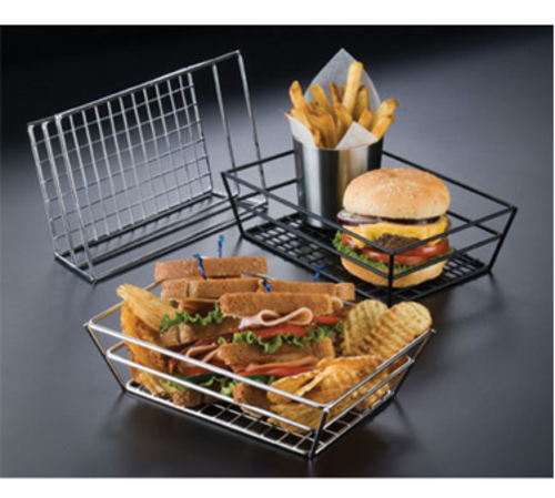 American Metalcraft  RMB95B  BASKET, GRID, SMALL, BLACKCHINA