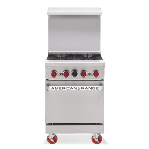 American Range  AR-4  Range, natural gas, 24'' wide, standard oven