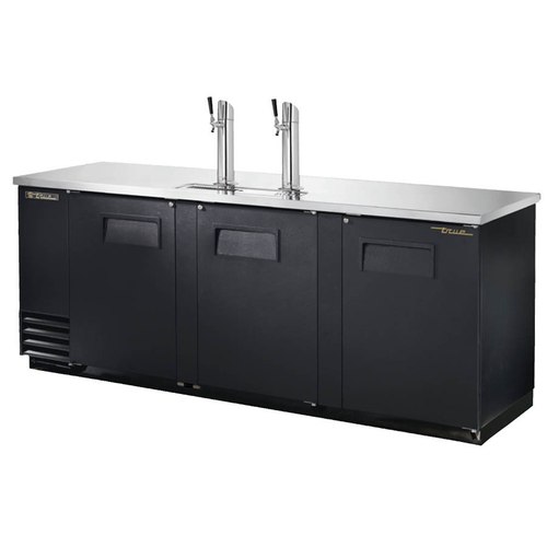 True Mfg. - General Foodservice  TDD-4-HC  Draft Beer Cooler, 90.38''W, (4) 1/2 keg capacity, (2) Columns, 115v