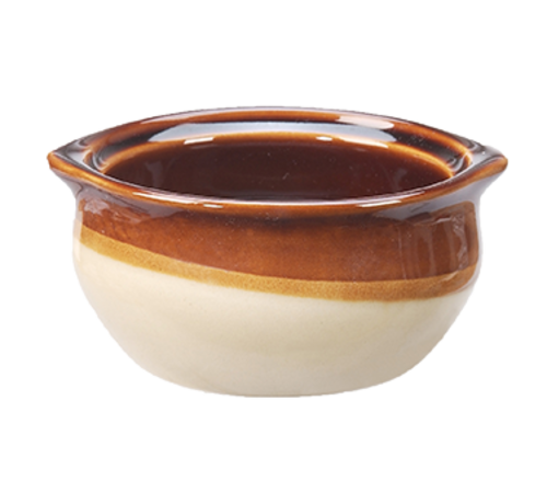 Vertex China  OSC-12-CB  ONION SOUP CROCK - BROWN/CARAMEL