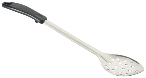 Winco  BHPP-15  15'' Perf Basting Spoon, Stop Hook Bakelite Hdl, S/S