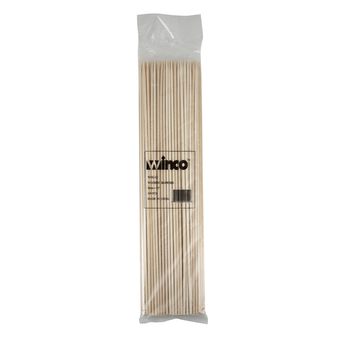 Winco  WSK-12  12'' Bamboo Skewers, 100/bag