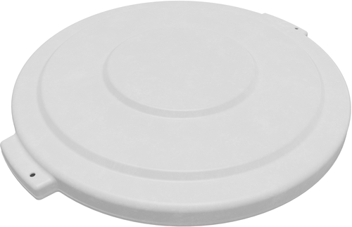 CFS Brands  84104502  Bronco Lid, round, for 44 gallon Waste Bin Trash Container/Can, polyethylene, white