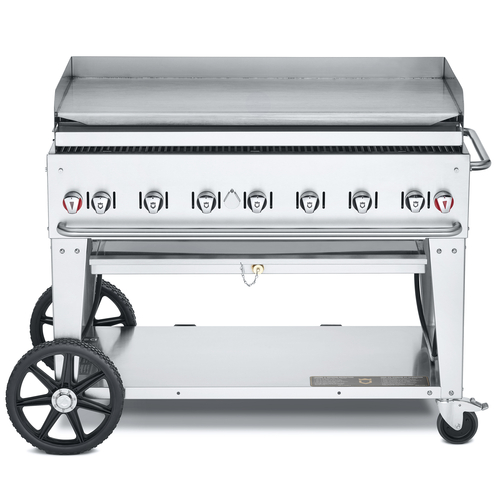 Crown Verity  CV-MG-48  Outdoor Griddle, mobile, LP gas, 56''L, 46'' x 21'' Cooking Surface