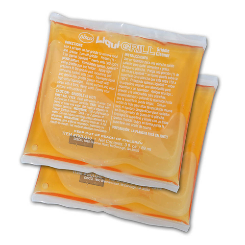 Disco, Inc  GCLG40  LIQUI-GRILL GRIDDLE CLEANING 3OZ PACKETS -- PRICED PER CASE 40 EACH PER CASE