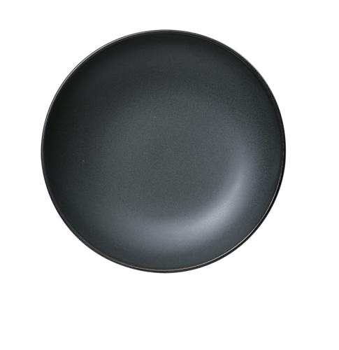 Yanco  CH-509  Champs Salad/Pasta Bowl, 25 oz., 9'' dia. x 1-3/4''H, reactive glazed, porcelain, dark green