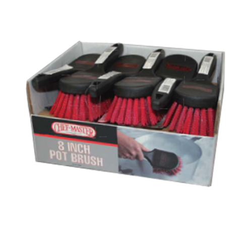 Chef Master  90048  Pot Brush, 8'' plastic handle