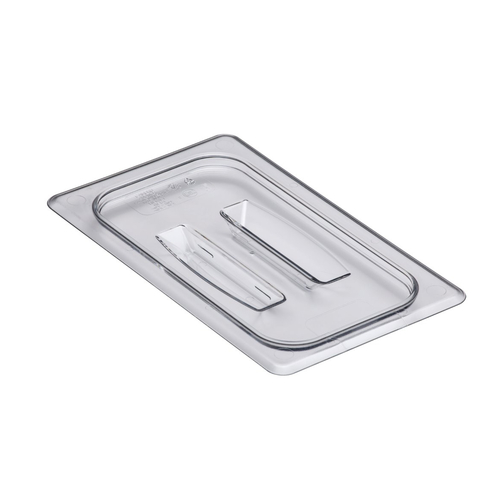 Cambro  40CWCH135  Camwear Food Pan Cover, 1/4 size, with handle, polycarbonate, clear