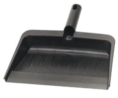 CFS Brands  36143703  Flo-Pac Dust Pan, 12''L x 8''W, flexible, rubberized plastic, black