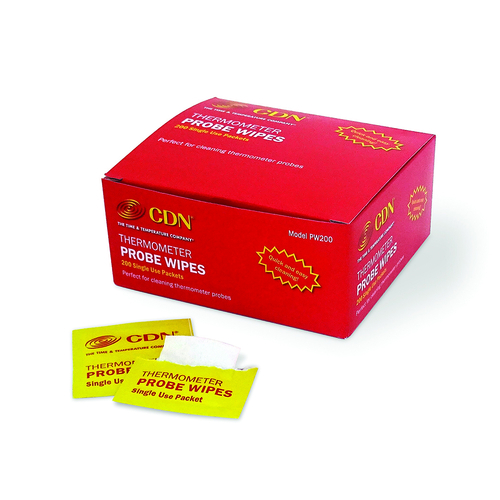 CDN  PW200  Thermometer Probe Wipes - Packets