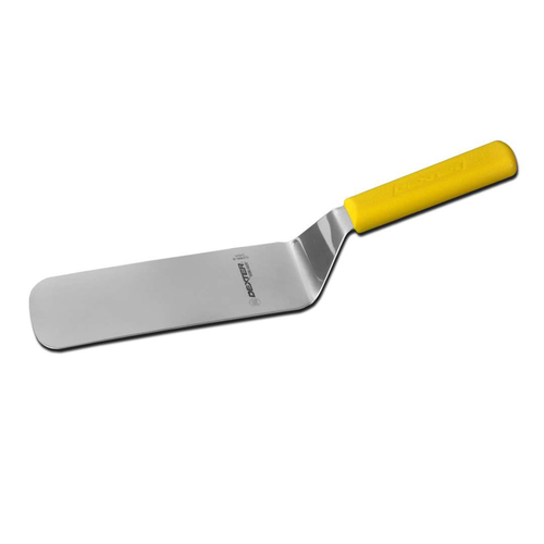 Dexter Russell 19693Y 8'' x 3'' cake turner, yellow handle
