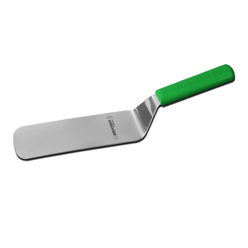 Dexter Russell 19693G 8'' x 3'' cake turner, green handle