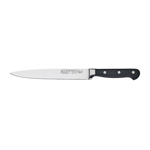 Winco KFP-81 Acero, 8'' Slicer, Triple Riveted, Full Tang Forged Blade