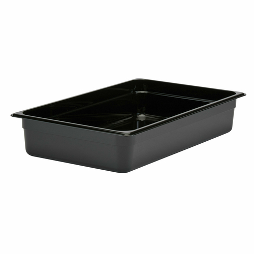 Cambro 14CW110 Camwear Food Pan, 13.7 qt., 4'' deep, full size, polycarbonate, black