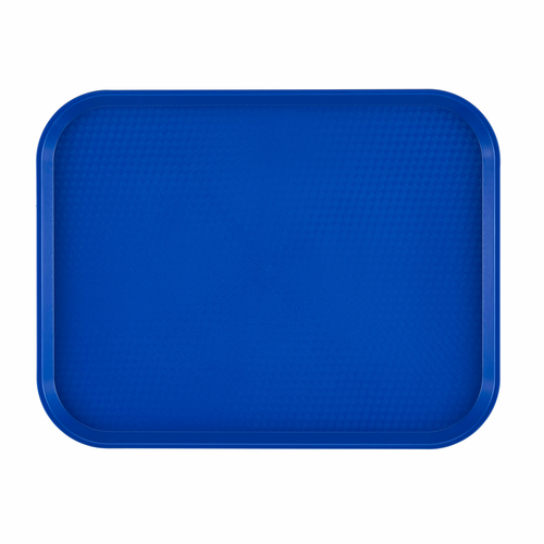 Cambro  1216FF186  Fast Food Tray, 11-7/8'' x 16-1/8', textured surface, polypropylene, navy blue