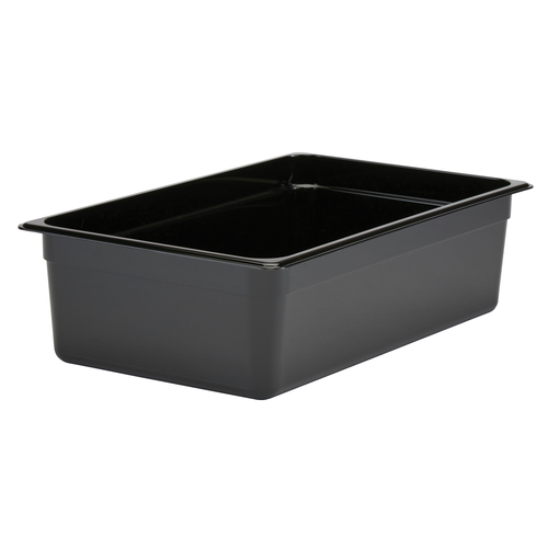 Cambro 16CW110 Camwear Food Pan, 20.6 qt., 6'' deep, full size, polycarbonate, black