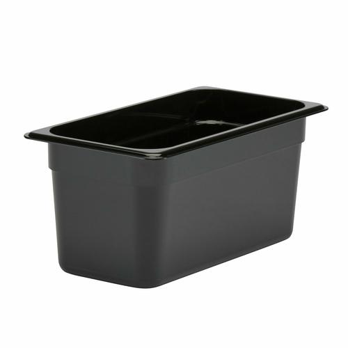 Cambro 36CW110 Camwear Food Pan, 5.6 qt., 6'' deep, 1/3 size, polycarbonate, black