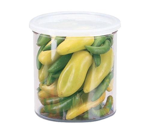 Cambro  CCP12152  Crock, 1.2 qt., round, with polyethylene lid, polycarbonate, clear