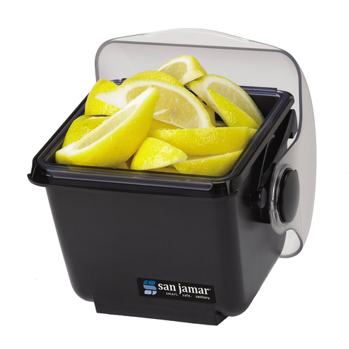 CFS Brands  BD2002  Mini Dome Condiment Center, 1 qt. tray, semi-transparent cover, black polycarbonate base